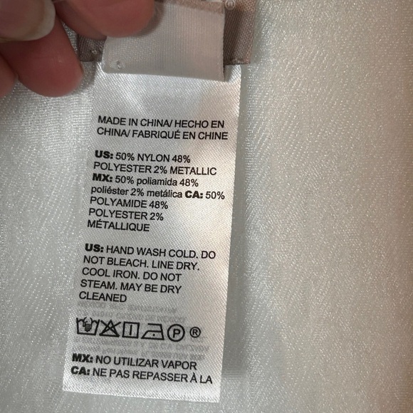 Chico's Jacquard Duster Gray Floral 16/18 - Picture 10 of 10